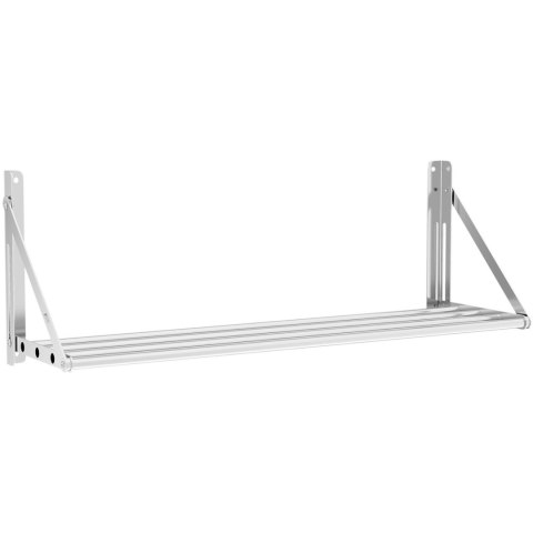 Półka ścienna składana ze stali nierdzewnej do 40 kg 100 x 30 cm Royal Catering Półka ścienna składana ze stali nierdzewnej do 40 kg 100 x 30 cm Royal Catering