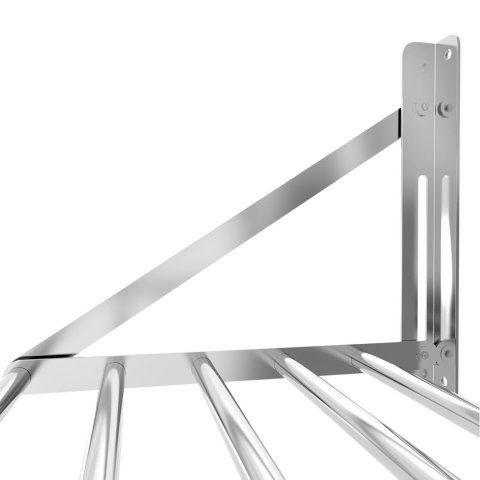 Półka ścienna składana ze stali nierdzewnej do 40 kg 100 x 45 cm Royal Catering Półka ścienna składana ze stali nierdzewnej do 40 kg 100 x 45 cm Royal Catering