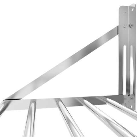 Półka ścienna składana ze stali nierdzewnej do 40 kg 60 x 45 cm Royal Catering Półka ścienna składana ze stali nierdzewnej do 40 kg 60 x 45 cm Royal Catering