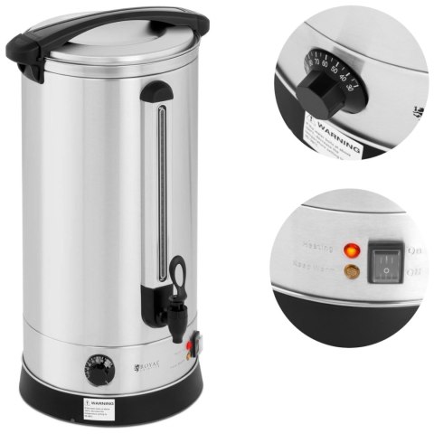 Warnik podgrzewacz do wody grzańca podwójne ścianki stalowy 23.5L 2500 W Royal Catering Warnik podgrzewacz do wody grzańca podwójne ścianki stalowy 23.5L 2500 W Royal Catering