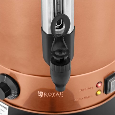 Warnik podgrzewacz do wody z podwójnymi ściankami i ociekaczem 13.5 L 2500 W pomarańczowy Royal Catering Warnik podgrzewacz do wody z podwójnymi ściankami i ociekaczem 13.5 L 2500 W pomarańczowy Royal Catering