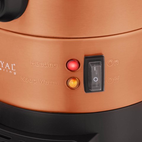 Warnik podgrzewacz do wody z podwójnymi ściankami i ociekaczem 13.5 L 2500 W pomarańczowy Royal Catering Warnik podgrzewacz do wody z podwójnymi ściankami i ociekaczem 13.5 L 2500 W pomarańczowy Royal Catering