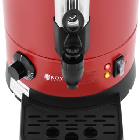 Warnik podgrzewacz do wody z podwójnymi ściankami i ociekaczem 6.1 L 1500 W czerwony Royal Catering Warnik podgrzewacz do wody z podwójnymi ściankami i ociekaczem 6.1 L 1500 W czerwony Royal Catering