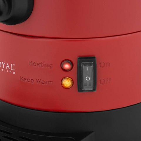 Warnik podgrzewacz do wody z podwójnymi ściankami i ociekaczem 6.1 L 1500 W czerwony Royal Catering Warnik podgrzewacz do wody z podwójnymi ściankami i ociekaczem 6.1 L 1500 W czerwony Royal Catering