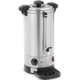 Warnik podgrzewacz do wody z podwójnymi ściankami i ociekaczem 9 L 1500 W srebrny Royal Catering