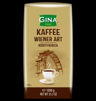 Gina Kaffee Wiener Art Kawa Ziarnista 1 kg GUNZ - Fine european food