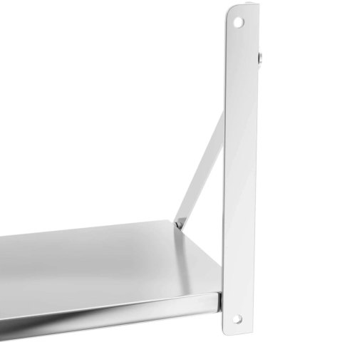 Półka ścienna gastronomiczna składana ze stali nierdzewnej do 40 kg 120 x 30 cm Royal Catering Półka ścienna gastronomiczna składana ze stali nierdzewnej do 40 kg 120 x 30 cm Royal Catering