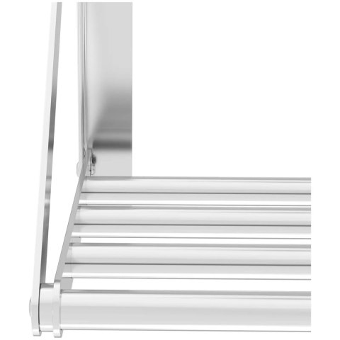 Półka ścienna wisząca rurkowa składana STAL 60 x 30 cm Royal Catering Półka ścienna wisząca rurkowa składana STAL 60 x 30 cm Royal Catering