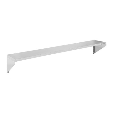 Półka ścienna wisząca stalowa nierdzewna pojedyncza 180cm Royal Catering Półka ścienna wisząca stalowa nierdzewna pojedyncza 180cm Royal Catering