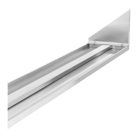 Półka ścienna wisząca stalowa nierdzewna pojedyncza 180cm Royal Catering Półka ścienna wisząca stalowa nierdzewna pojedyncza 180cm Royal Catering