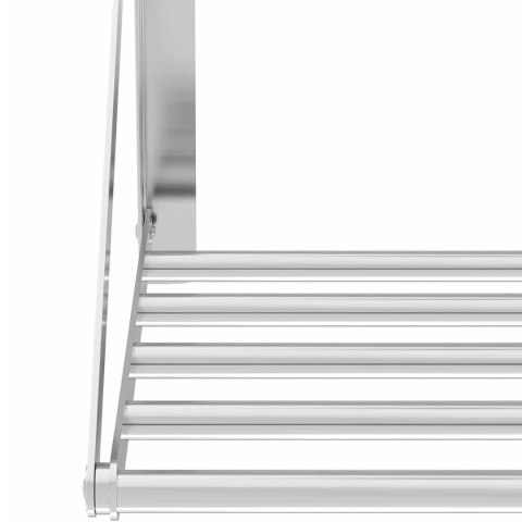 Półka ścienna wisząca stalowa nierdzewna składana 120 x 45cm Royal Catering Półka ścienna wisząca stalowa nierdzewna składana 120 x 45cm Royal Catering
