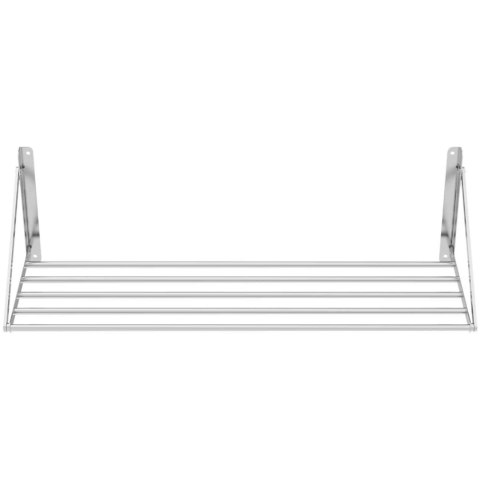 Półka ścienna wisząca stalowa nierdzewna składana 120 x 45cm Royal Catering Półka ścienna wisząca stalowa nierdzewna składana 120 x 45cm Royal Catering