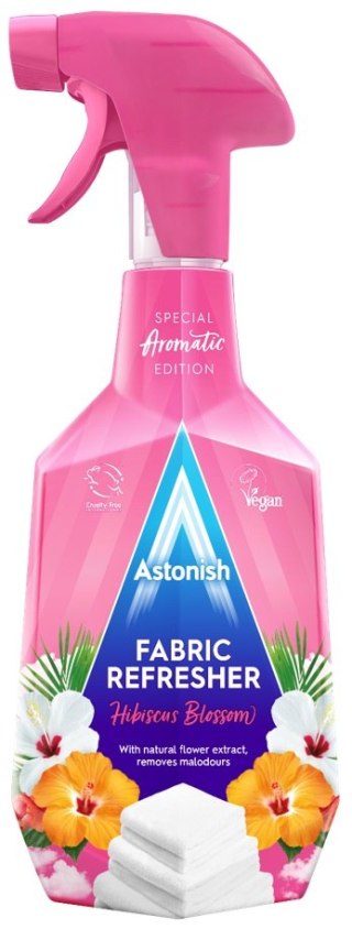 ASTONISH Płyn odświeżająco-dezodorującydo tkanin 750ml FABRIC HIBISKUS