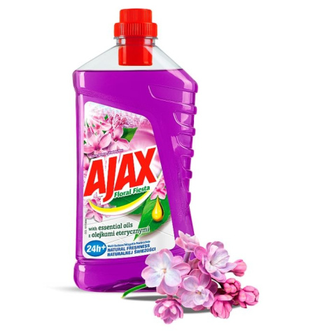 AJAX Płyn 1L do podłóg kwiat bzu fiolet AJAX Płyn 1L do podłóg kwiat bzu fiolet