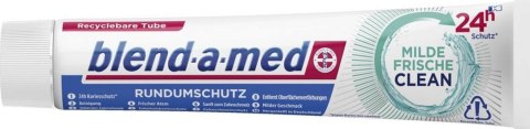 Blend-a-med Milde Frische Clean Pasta do Zębów 75 ml Procter & Gamble Blend-a-med Milde Frische Clean Pasta do Zębów 75 ml Procter & Gamble