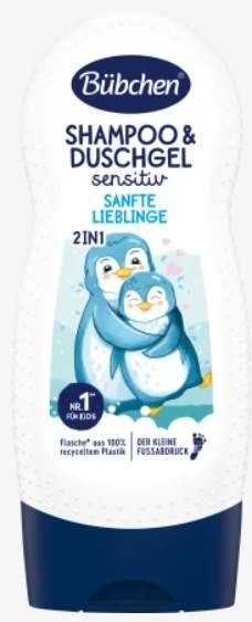 Bübchen Sensitiv 2w1 Szampon i Żel pod Prysznic dla Dzieci 230 ml Bübchen