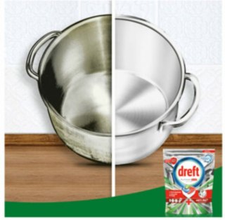 Dreft Platinum Plus All in One Anti-Matt Kapsułki do Zmywarki 16 sztuk Procter & Gamble