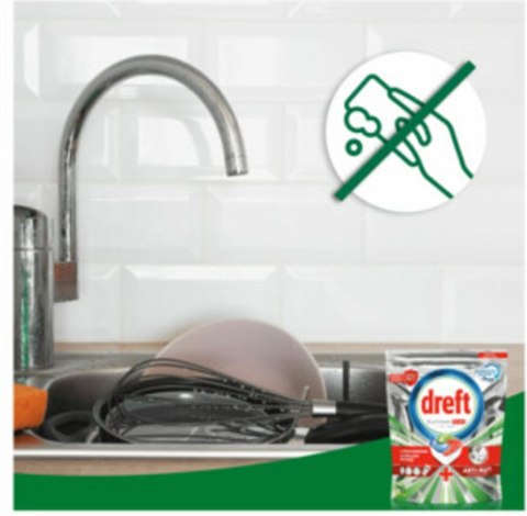 Dreft Platinum Plus All in One Anti-Matt Kapsułki do Zmywarki 16 sztuk Procter & Gamble Dreft Platinum Plus All in One Anti-Matt Kapsułki do Zmywarki 16 sztuk Procter & Gamble