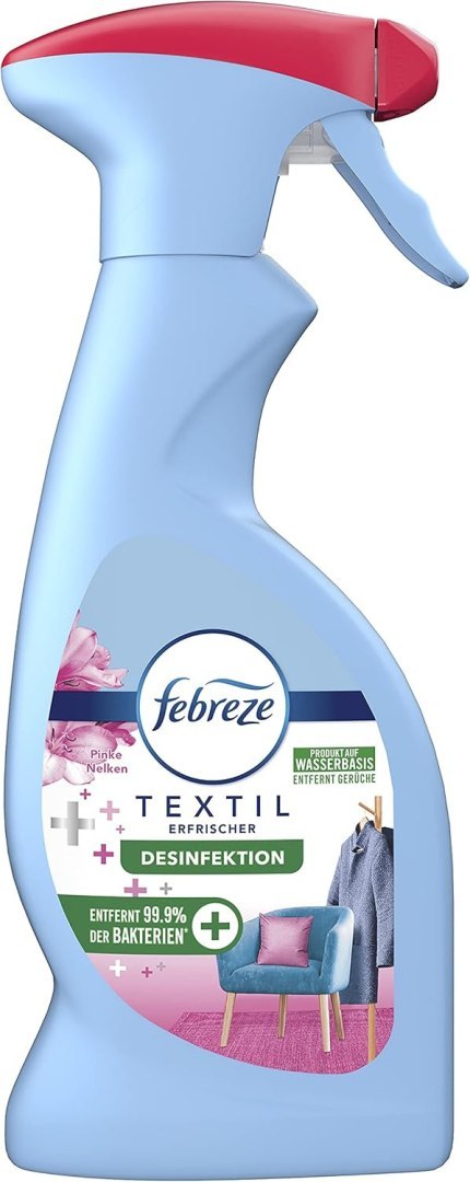 Febreze Pinke Desinfektion Odświeżacz do Tekstyliów 375 ml Procter & Gamble Febreze Pinke Desinfektion Odświeżacz do Tekstyliów 375 ml Procter & Gamble
