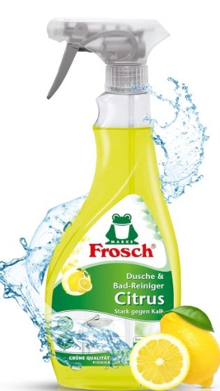 Frosch Citrus Dusche & Bad Spray do Łazienki 500 ml DE Werner & Mertz GmbH Frosch Citrus Dusche & Bad Spray do Łazienki 500 ml DE Werner & Mertz GmbH