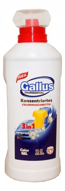 GALLUS Żel do prania 2L 57p 3w1 COLOR GALLUS Żel do prania 2L 57p 3w1 COLOR
