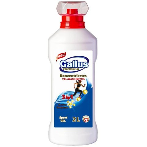 GALLUS Żel do prania 2L 57p 3w1 SPORT GALLUS Żel do prania 2L 57p 3w1 SPORT