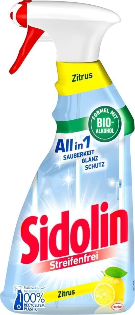 Sidolin Zitrus Płyn do Szyb 500 ml Henkel Sidolin Zitrus Płyn do Szyb 500 ml Henkel