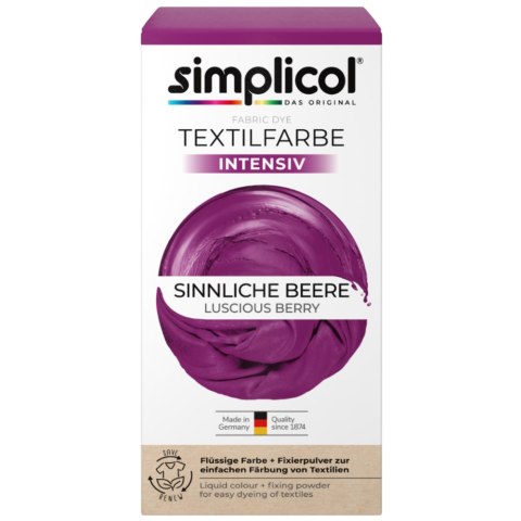 Simplicol Intensiv Barwnik do Tkanin Sinnliche-Beere Zmysłowa Jagoda Brauns-Heitmann GmbH & Co. KG Simplicol Intensiv Barwnik do Tkanin Sinnliche-Beere Zmysłowa Jagoda Brauns-Heitmann GmbH & Co. KG