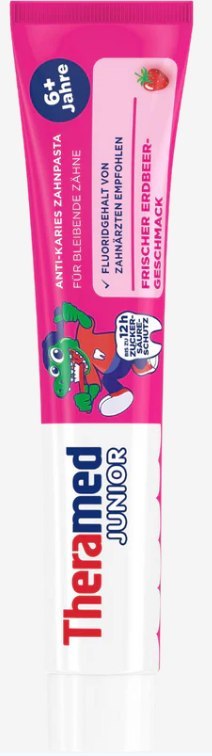 Theramed Junior Truskawkowa Pasta do Zębów 6+ 75 ml Bübchen