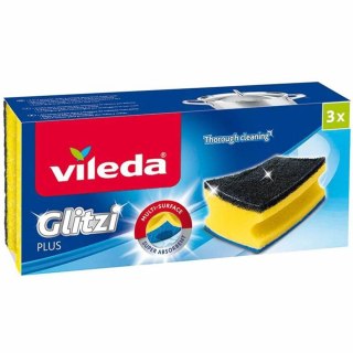 Vileda Glitzi Plus Zmywak Profilowany 3 szt. Vileda