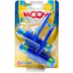 WOOM Zawieszka barwiąca do WC 2x50g lemon