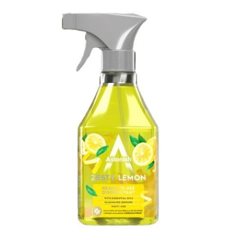 ASTONISH Antybakteryjny płyn do mycia wszystkich powierzchni w domu o zapachu cytrynowym 550ml ASTONISH Antybakteryjny płyn do mycia wszystkich powierzchni w domu o zapachu cytrynowym 550ml