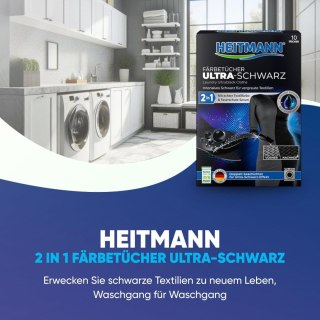 Heitmann Ultra Schwarz 2in1 Chusteczki Odnawiające Czerń 12 szt. Brauns-Heitmann GmbH & Co. KG