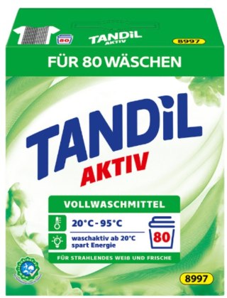 Tandil Aktiv Proszek do Tkanin Białych 80 prań Aldi