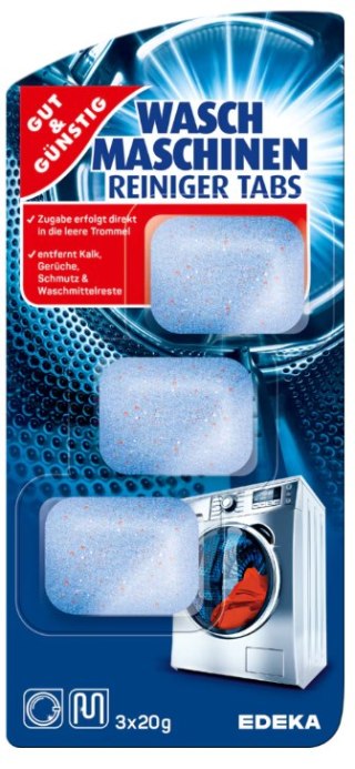 G&G Tabletki do Czyszczenia Pralki 3 x 20 g EDEKA ZENTRALE Stiftung & Co. KG