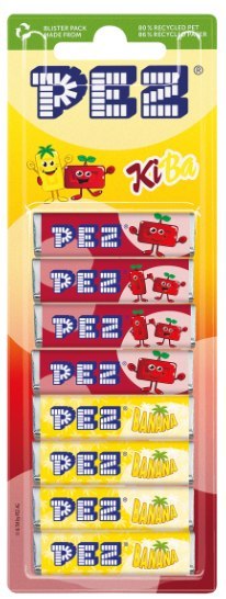 Pez Wiśniowe-Bananowe 8 szt. PEZ