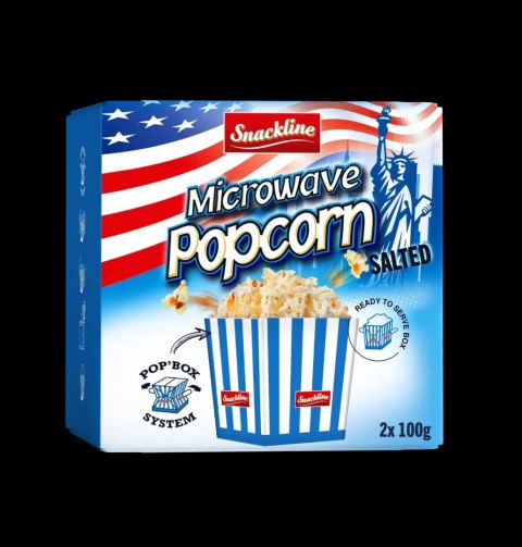 Snackline Popcorn Mikro Słony 200 g GUNZ - Fine european food Snackline Popcorn Mikro Słony 200 g GUNZ - Fine european food