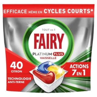 FAIRY Kapsułki PLATINUM PLUS 40szt do zmywarki Lemon