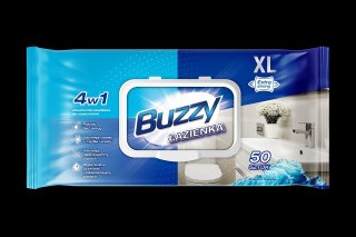 Buzzy Łazienka Chusteczki Nawilżone do Czyszczenia 50 szt. Clovin Germany GmbH