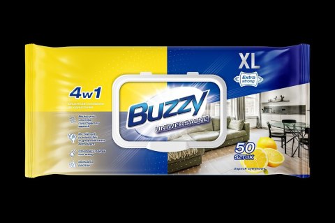 Buzzy Uniwersalne Chusteczki Nawilżone do Czyszczenia 50 szt. Clovin Germany GmbH