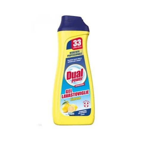DUAL Żel do zmywarki 660ml Limone 33mycia DUAL Żel do zmywarki 660ml Limone 33mycia