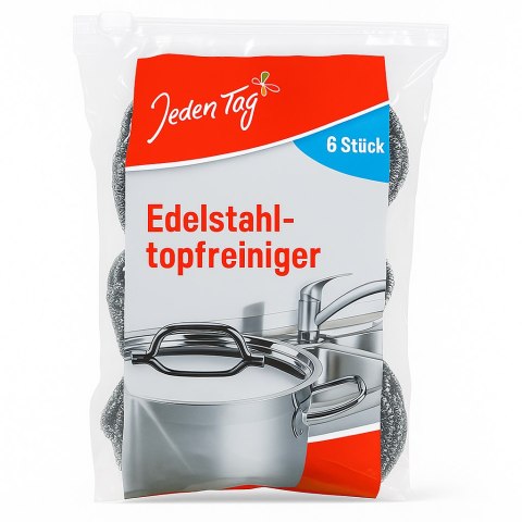Jeden Tag Czyścik do Stali Nierdzewnej 6 szt. Jeden Tag