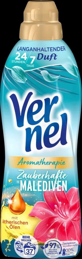 Vernel Aromatherapie Zauberhafte Malediven Płyn do Płukania 37 prań Henkel Vernel Aromatherapie Zauberhafte Malediven Płyn do Płukania 37 prań Henkel