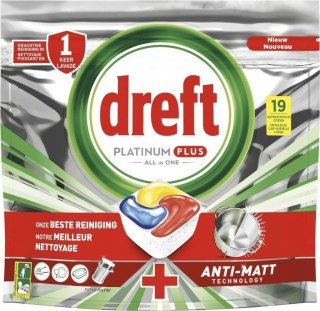 Dreft Platinum Plus Anti-Matt Tabletki do Zmywarki 19 szt. Procter & Gamble