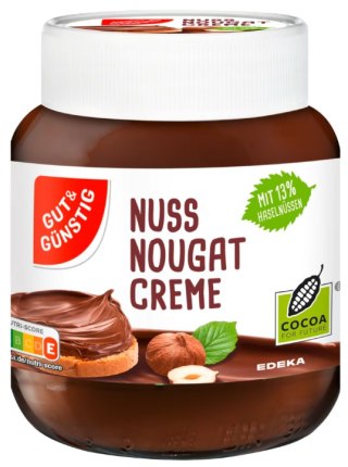 G&G Nuss-Nougat-Creme Krem z Nugatem Orzechowym 400 g EDEKA ZENTRALE Stiftung & Co. KG