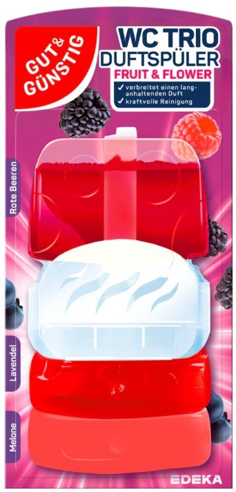 G&G WC Trio Fruit&Flower Zawieszka WC 3 x 55 ml EDEKA ZENTRALE Stiftung & Co. KG