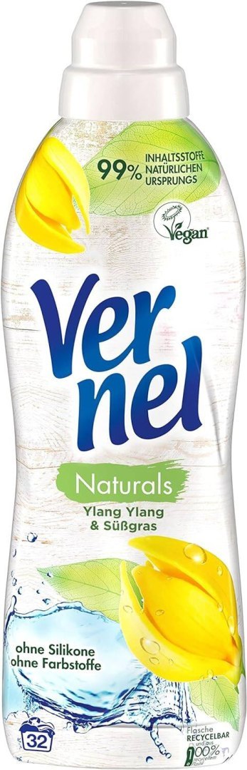 Vernel Naturals Ylang Ylang & Süßgras Płyn do Płukania 32 prania Vernel Naturals Ylang Ylang & Süßgras Płyn do Płukania 32 prania
