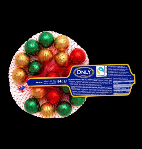 Only Kulki z Mlecznej Czekolady Boże Narodzenie 84 g Only Kulki z Mlecznej Czekolady Boże Narodzenie 84 g