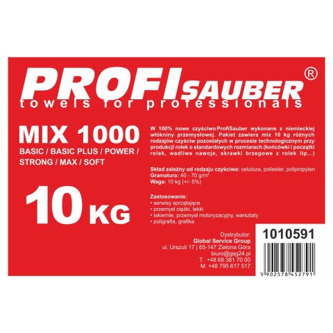 Ściereczki czyściwo włókninowe ProfiSauber różne rodzaje MIX 1000 - 10kg PROFI SAUBER Ściereczki czyściwo włókninowe ProfiSauber różne rodzaje MIX 1000 - 10kg PROFI SAUBER